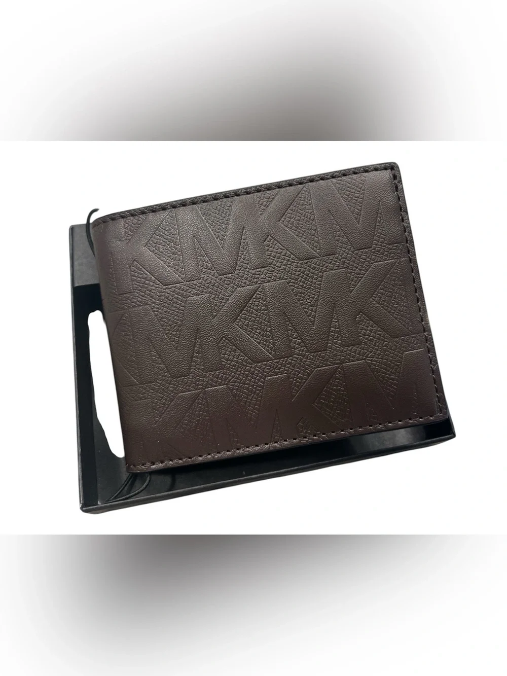 Michael Kors Men's Brown Logo Bifold Wallet with Credit Card Slots